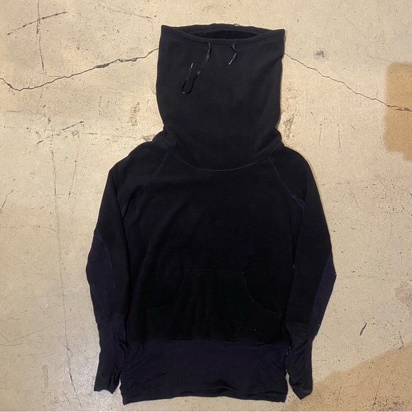 lululemon athletica Tops - lululemon athletica Black High-Neck Pullover Hoodie